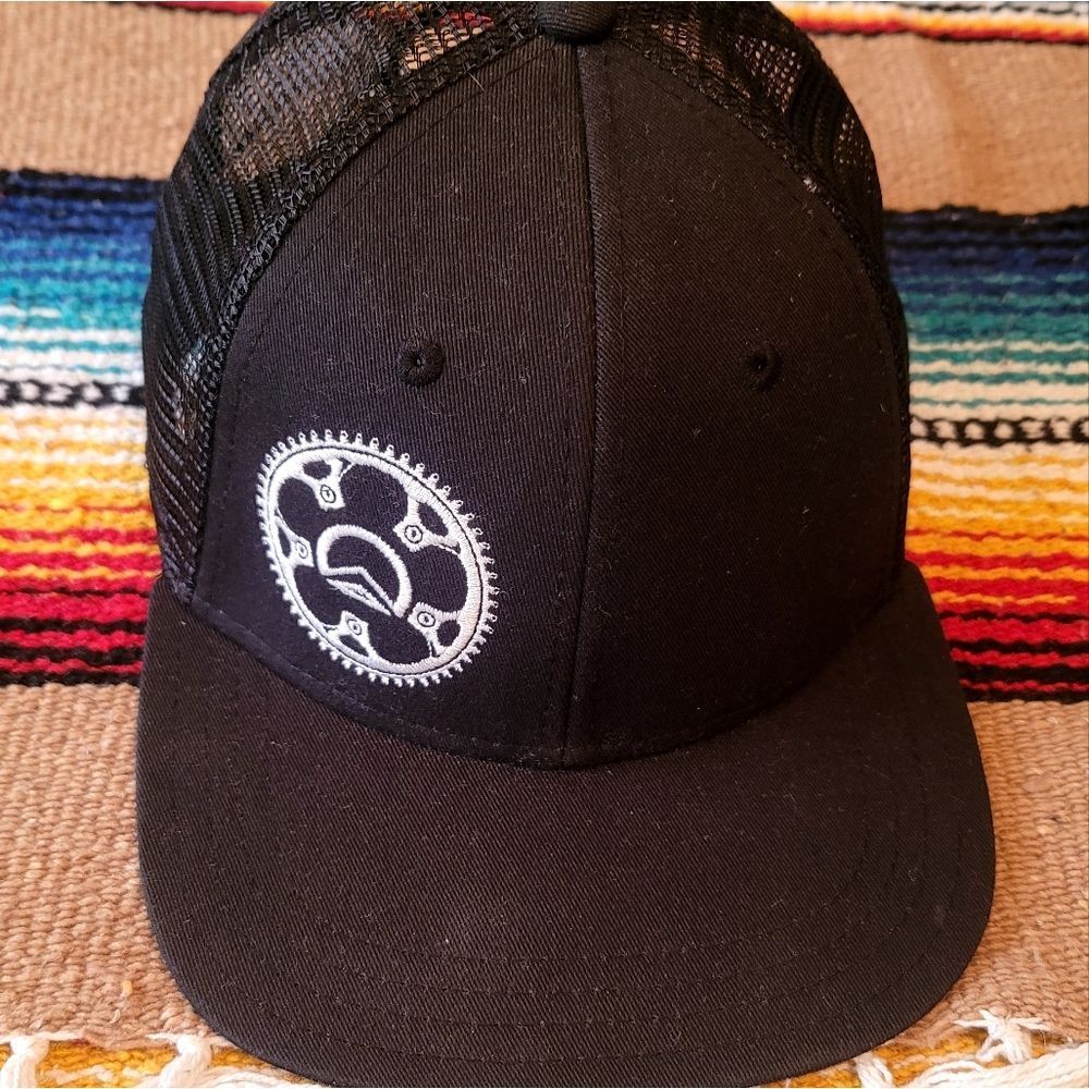Big Sky Montana Mountain Biking Snapback Trucker Hat